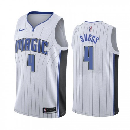 Män Orlando Magic Tröja Jalen Suggs 4 Nike 2022-23 Association Edition Vit Swingman Män Orlando Magic Tröja Jalen Suggs 4 Nike 2022-23 Association Edition Vit Swingman